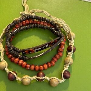 Men’s beaded bracelets stack